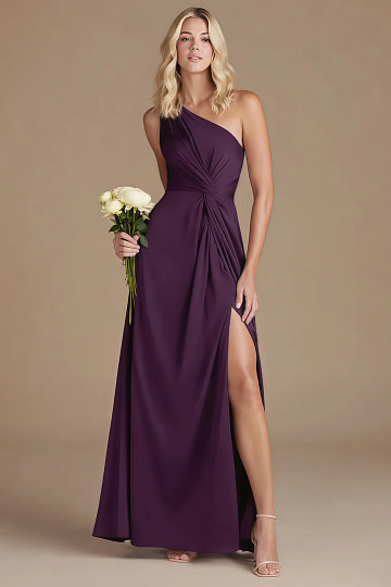Akaks Gleeful Dark Grape Bridesmaid Dress Image711914