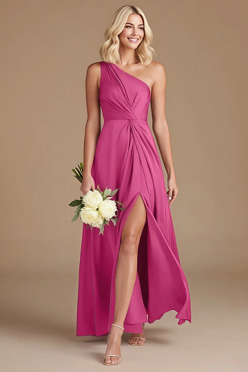 Akaks Gleeful Fuchsia Pink Bridesmaid Dress Image424349