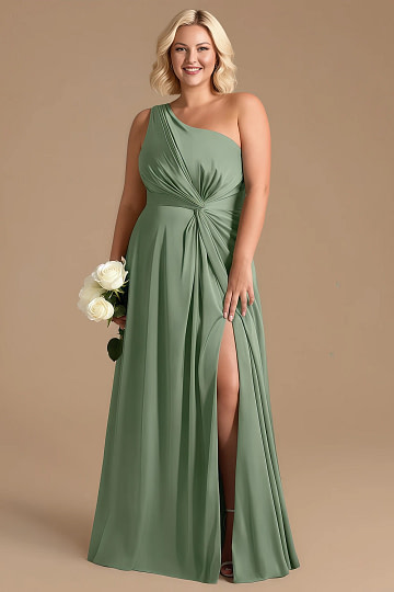 Akaks Gleeful Matcha Plus Size Bridesmaid Dress Image346135