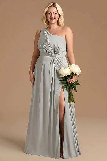 Akaks Gleeful Silver Plus Size Bridesmaid Dresses Image302697