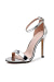 Beryl Leopard Sandals​ - Silver