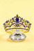 Gwend Bridal Crown - Royal Blue