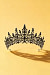 Hester Bridal Tiara - Silver Black