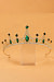 Ophel Crown Headband - Gold Green