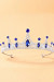 Ophel Crown Headband - Silver Royal Blue