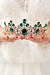 Tegan Wedding Tiara - Gold Green