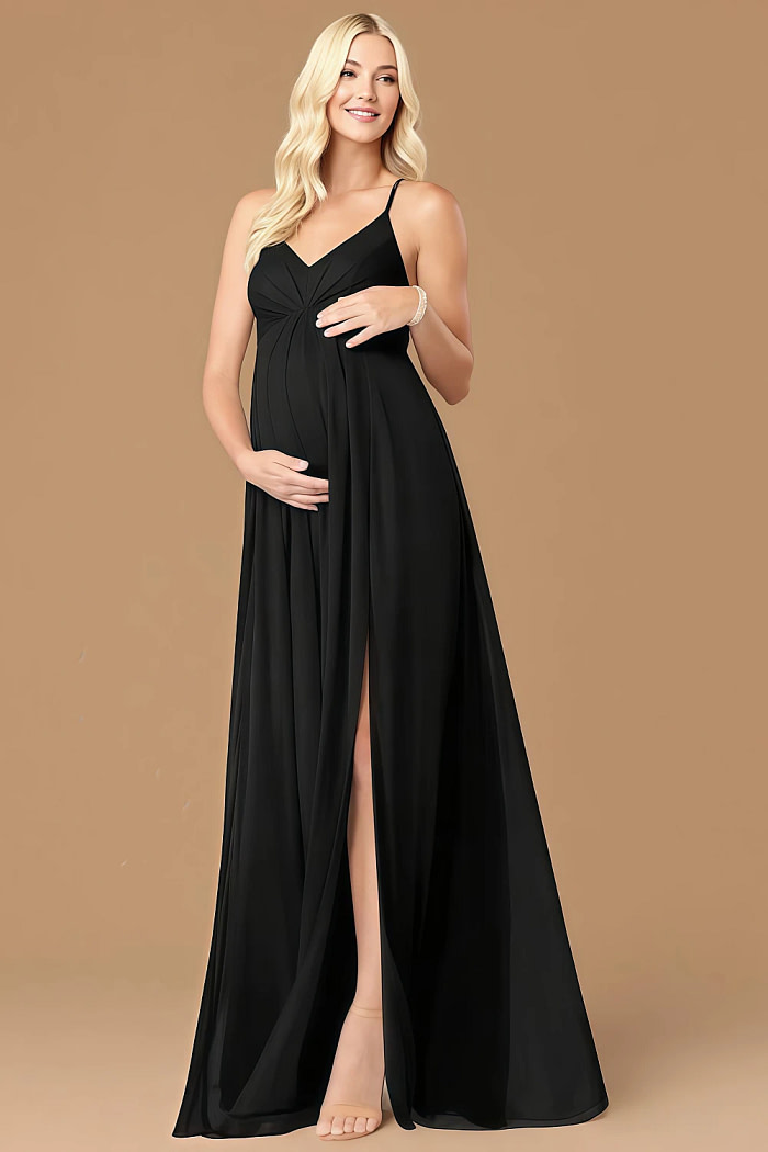 Akaks Honest Maternity Bridesmaid Dress Black Image756048