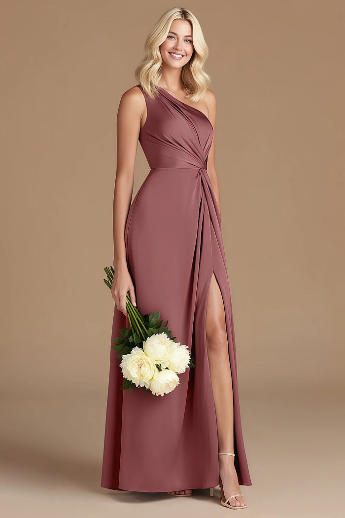 Akaks Gleeful Desert Rose Bridesmaid Dresses Satin Image734697