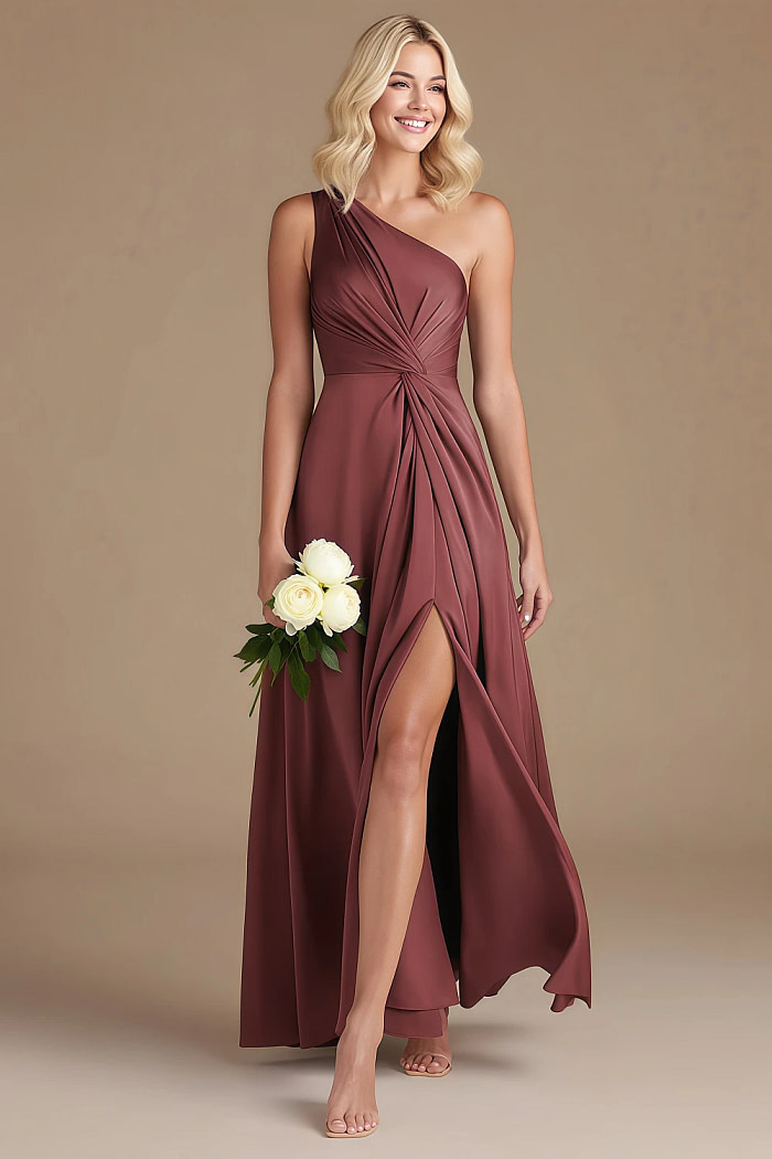 Akaks Gleeful Long Merlot Bridesmaid Dresses Image236853