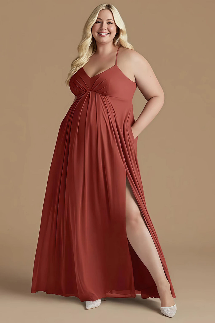 Akaks Honest Maternity Terracotta Rust Bridesmaid Dresses Image475724