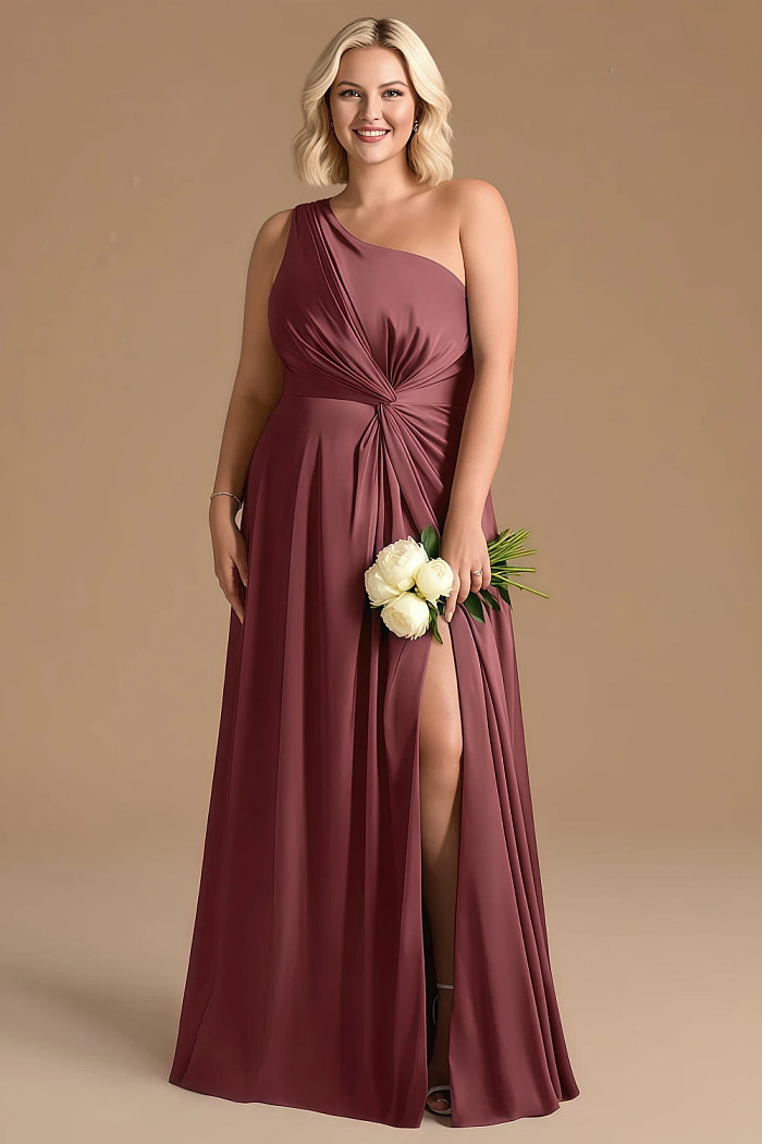 Akaks Gleeful Long Merlot Bridesmaid Dresses Image991163