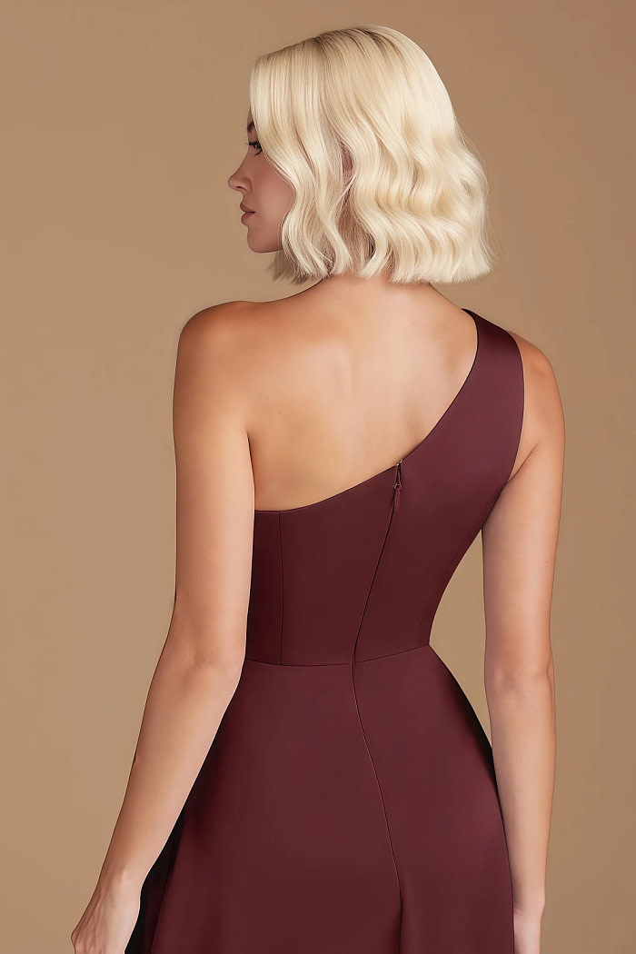 Akaks Gleeful Cabernet Satin Bridesmaid Dresses Image717397