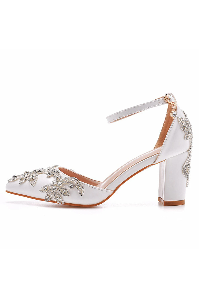 Corinne Bridal Shoes Block Heel - Image 7