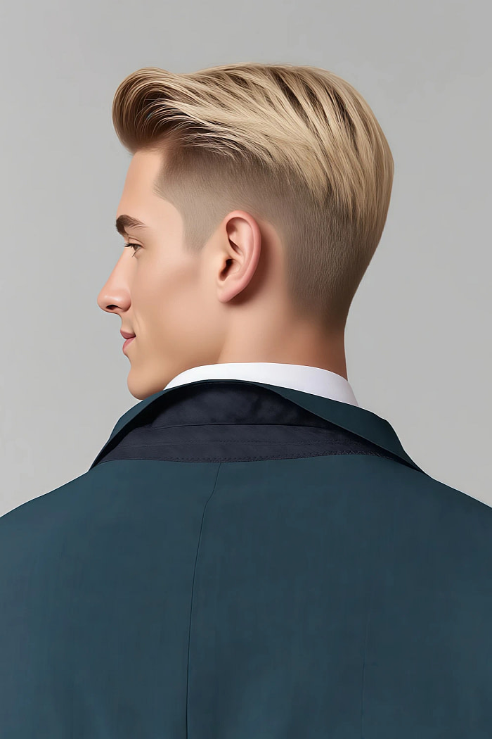 Akaks James Wool Teal Suit Classic Single-Breasted Notch Lapels Jacket Adjustable Hems Pants Image419067