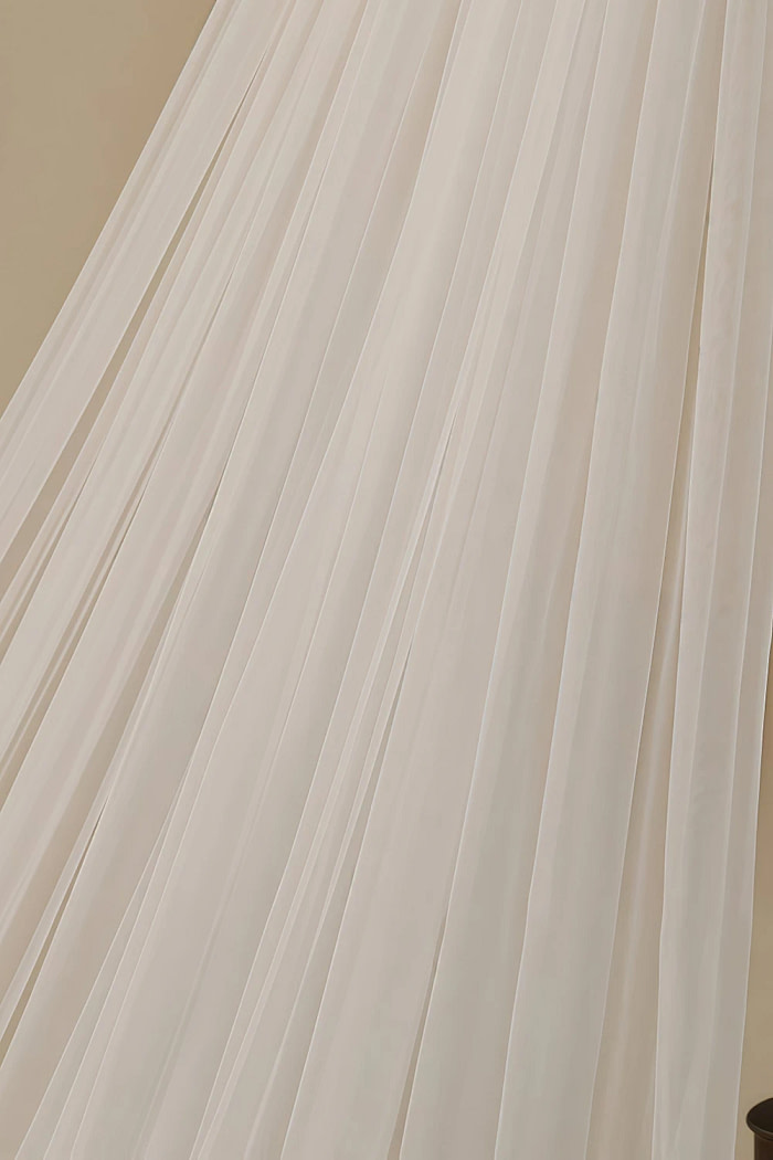 Akaks White Lace Cail Long Wedding Veil Image593333
