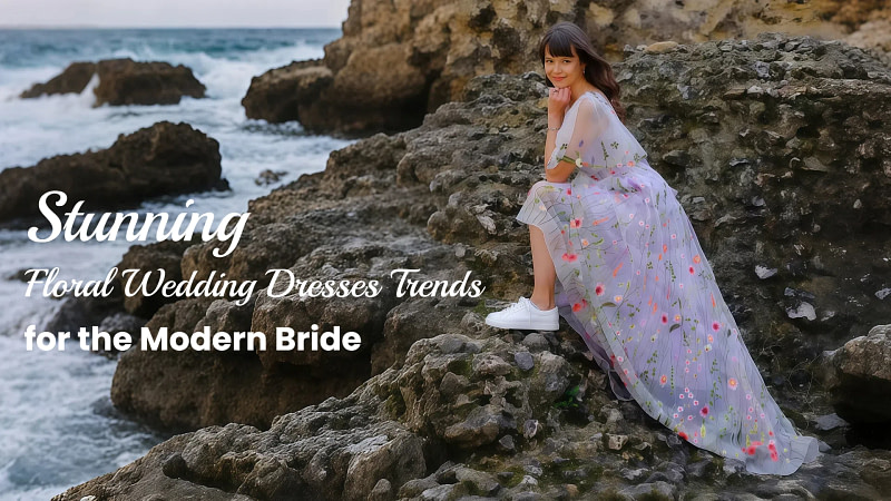 Stunning Floral Wedding Dresses Trends for the Modern Bride