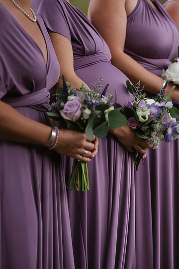 Diana | Cherished Vow Infinity Purple Chiffon Maxi Bridesmaid Dress with Multiway Convertible - Price #price_variant_lowest# - Purple - PromDressClub