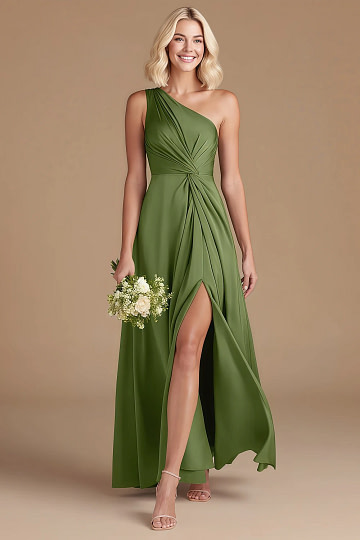 Akaks Gleeful Juniper Satin Bridesmaid Dresses | Akaks