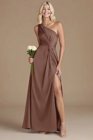 Akaks Gleeful Espresso Brown Bridesmaid Dress Image473219
