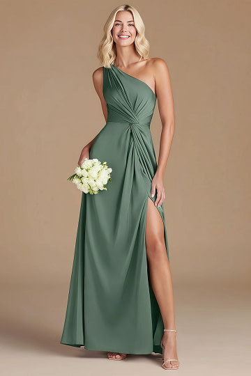 Akaks Gleeful Eucalyptus Green Bridesmaid Dress | Akaks