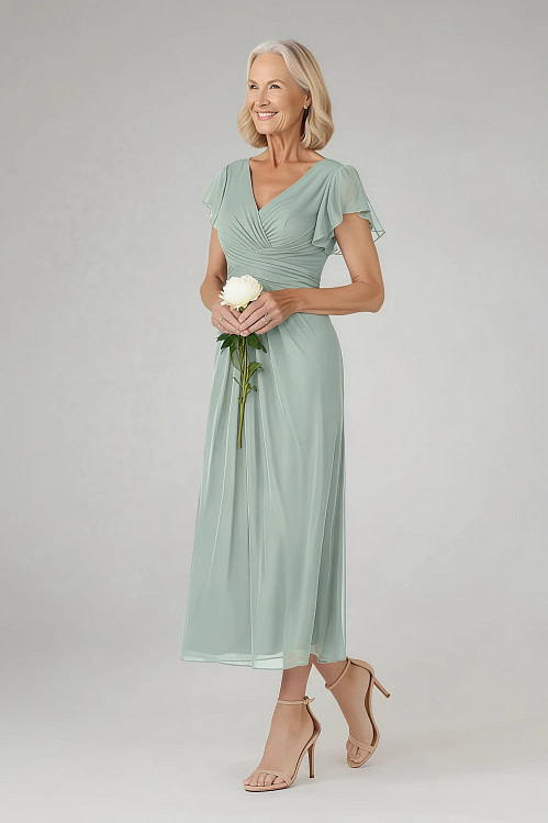 green emerald velvet dress Long Sleeve Mother of The Bride Dress with Beaded Lace Accents main image 1