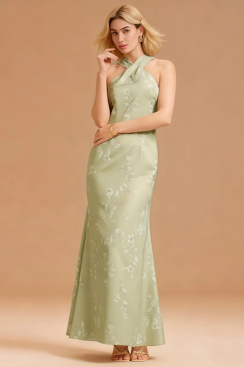 Floral Bridesmaid Dresses - Blue/Green/Pink Styles | Akaks