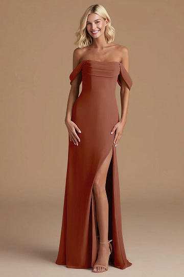 infinity dress auburn brown Barbie AZAZIE 1019