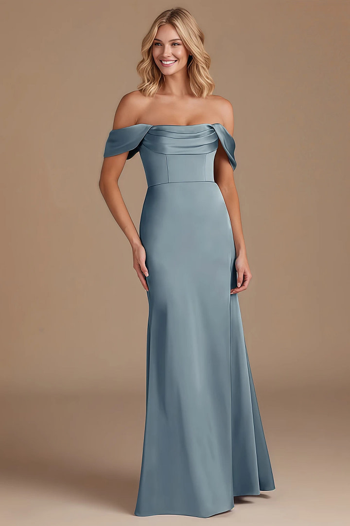 Frenzy Convertible Bridesmaid Dresses Dusty Blue | Akaks Frenzy Convertible Bridesmaid Dresses Dusty Blue | Akaks