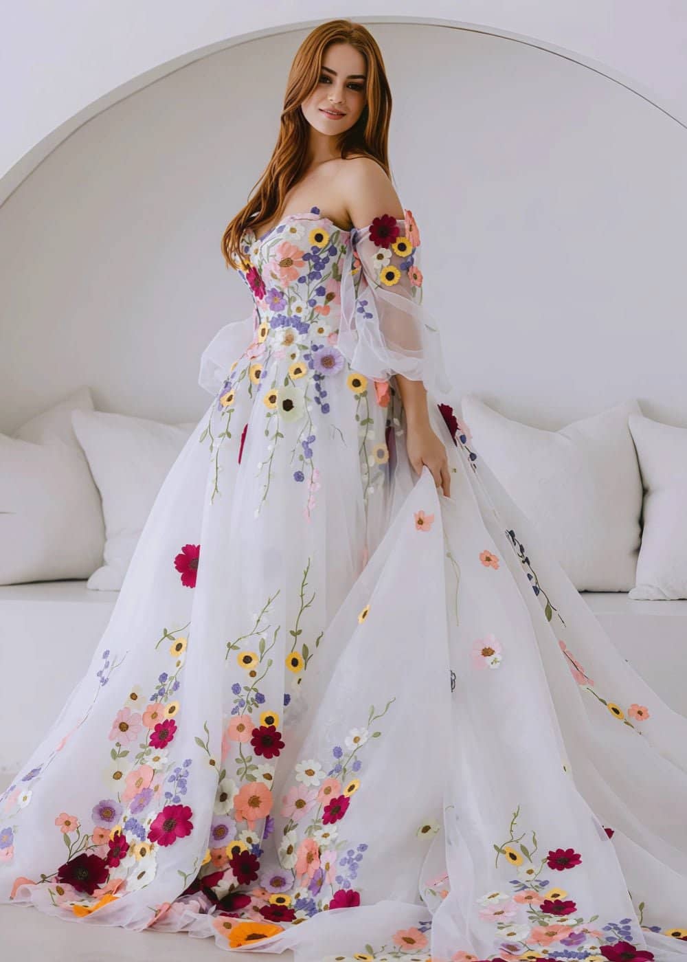 Akaks Positano Wedding Gown Embroidery Under 500