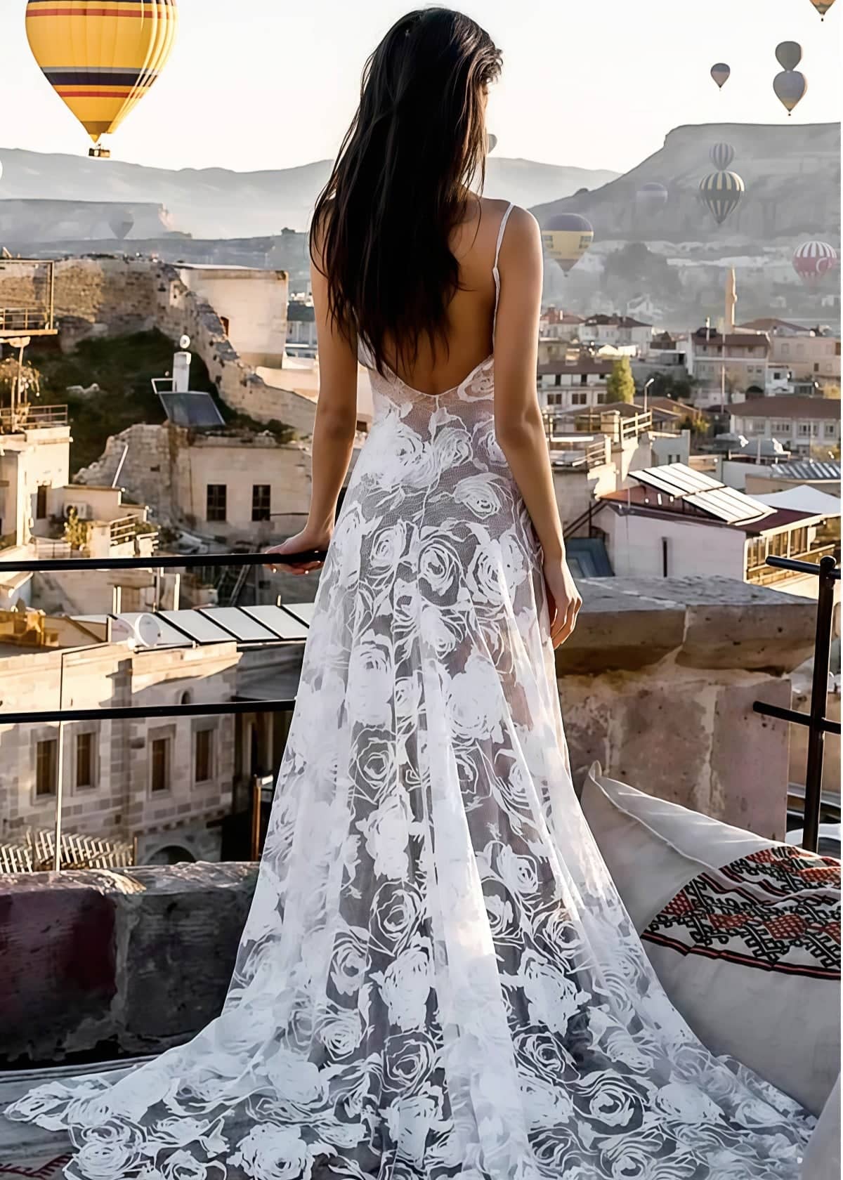 Akaks Murat Flower Print Wedding Dress Under 500