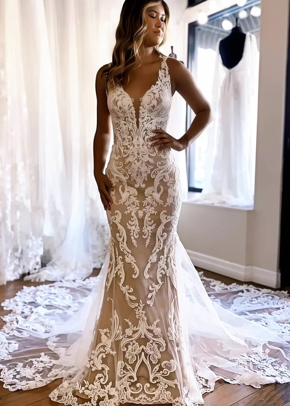 Akaks Garda Mermaid Style Bridal Dresses Under 500